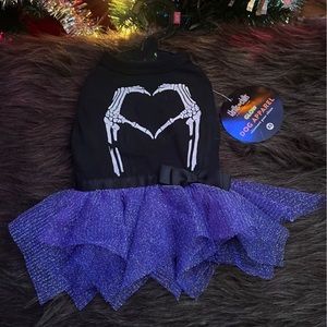 Skeleton Heart Hands Pet Dress